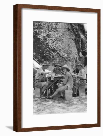 Meal Time, Livingstone to Broken Hill, Northern Rhodesia, 1925-Thomas A Glover-Framed Giclee Print