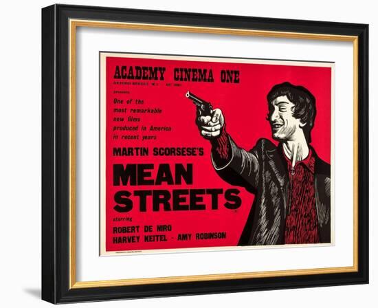 Mean Streets-null-Framed Art Print