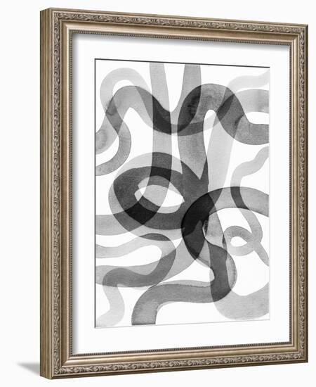 Meander III-Nikki Galapon-Framed Art Print