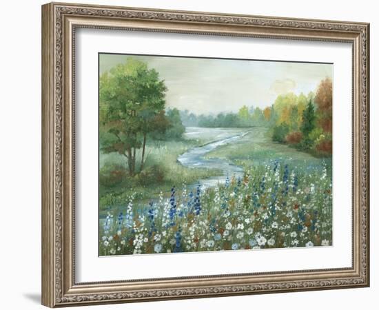 Meandering Stream-null-Framed Art Print