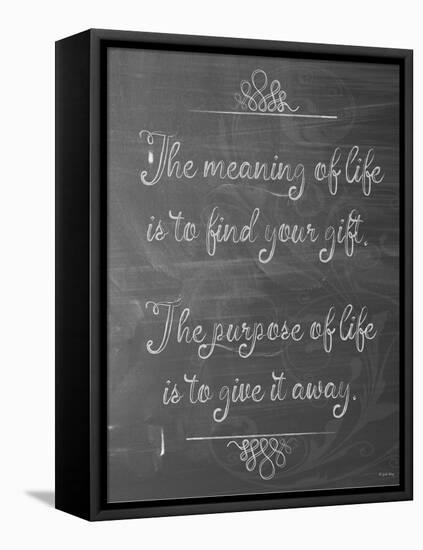 Meaning of Life Chalk-Leslie Wing-Framed Premier Image Canvas