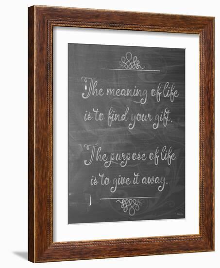 Meaning of Life Chalk-Leslie Wing-Framed Giclee Print