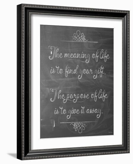 Meaning of Life Chalk-Leslie Wing-Framed Giclee Print