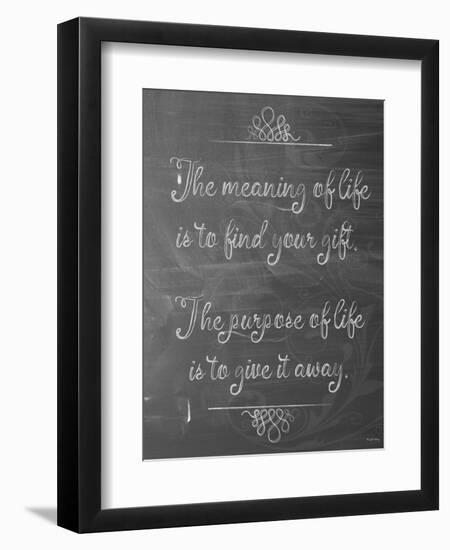 Meaning of Life Chalk-Leslie Wing-Framed Giclee Print