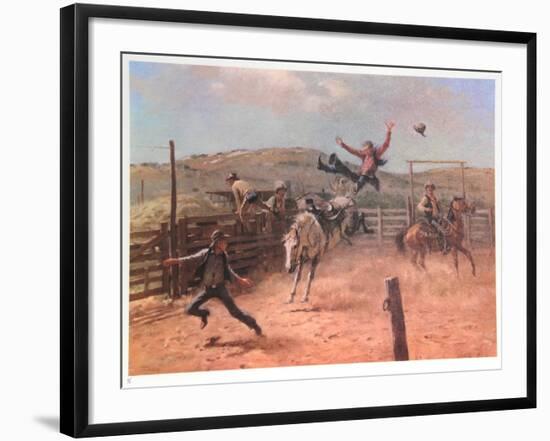 Meanwhile Back at the Ranch-Duane Bryers-Framed Limited Edition