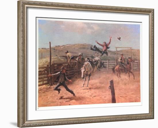 Meanwhile Back at the Ranch-Duane Bryers-Framed Limited Edition