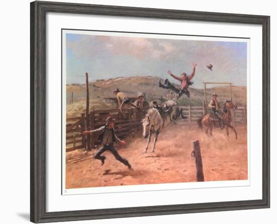 Meanwhile Back at the Ranch-Duane Bryers-Framed Limited Edition