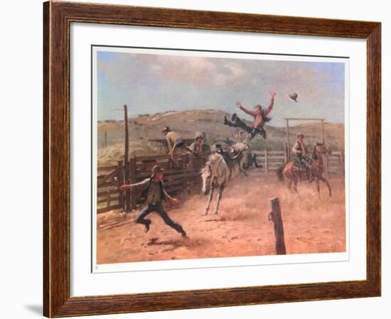 Meanwhile Back at the Ranch-Duane Bryers-Framed Limited Edition