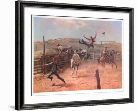 Meanwhile Back at the Ranch-Duane Bryers-Framed Limited Edition