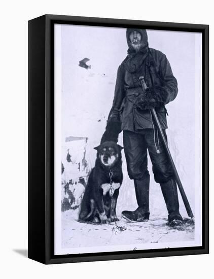 Meares with Osman, Leader of the Dogs, from 'Scott's Last Expedition-Herbert Ponting-Framed Premier Image Canvas