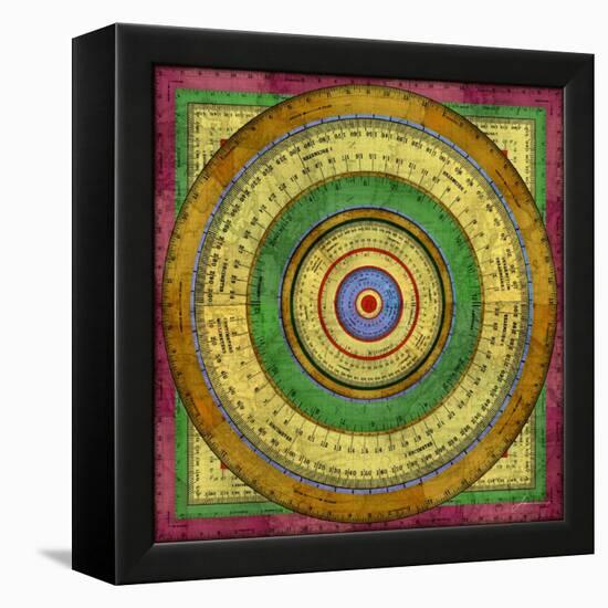 Measurement Tiles I-James Burghardt-Framed Stretched Canvas