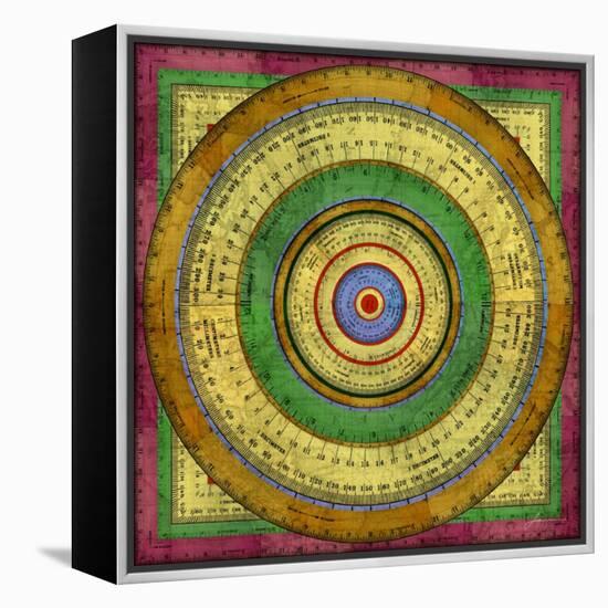 Measurement Tiles I-James Burghardt-Framed Stretched Canvas