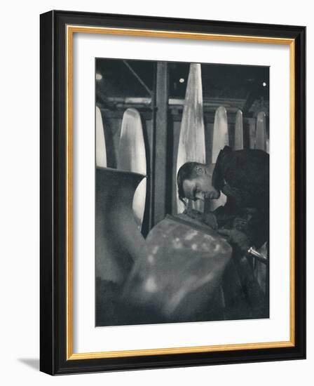 'Measuring airscrew blades', 1941-Cecil Beaton-Framed Photographic Print