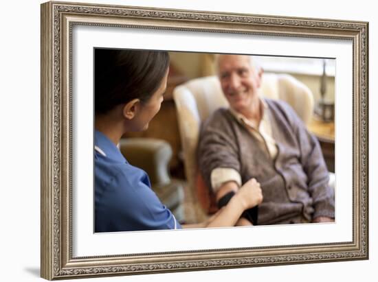 Measuring Blood Pressure-Science Photo Library-Framed Photographic Print