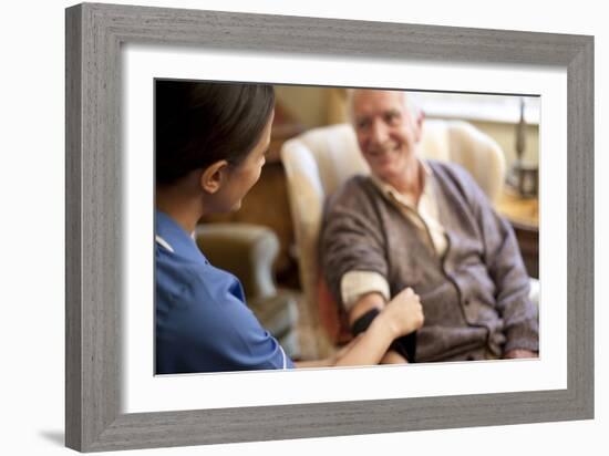 Measuring Blood Pressure-Science Photo Library-Framed Photographic Print