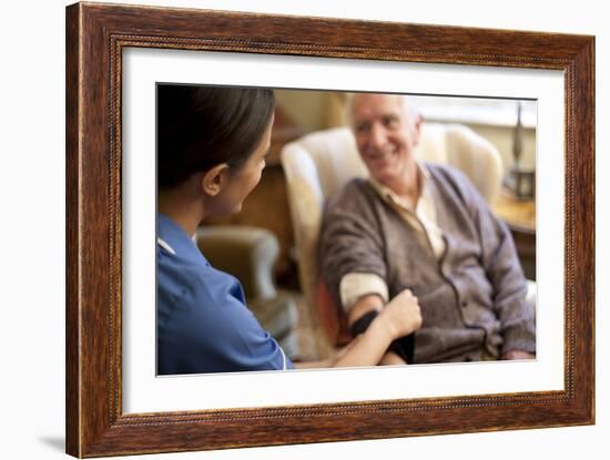 Measuring Blood Pressure-Science Photo Library-Framed Photographic Print