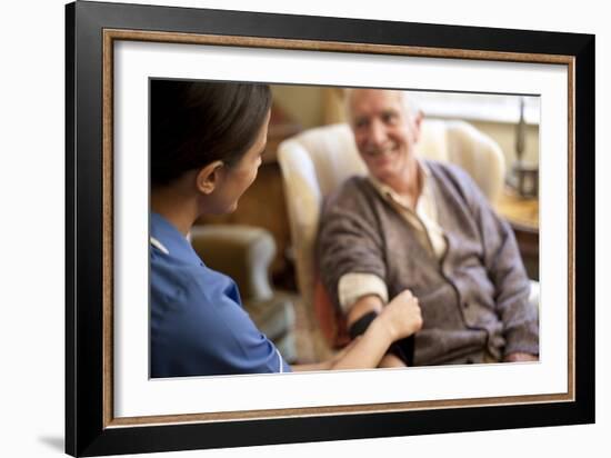 Measuring Blood Pressure-Science Photo Library-Framed Photographic Print