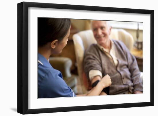 Measuring Blood Pressure-Science Photo Library-Framed Photographic Print