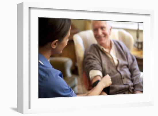 Measuring Blood Pressure-Science Photo Library-Framed Photographic Print