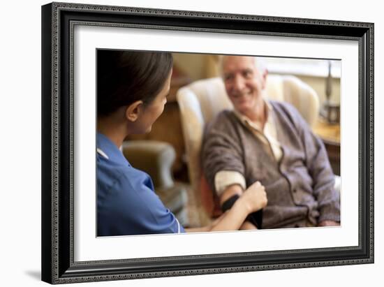 Measuring Blood Pressure-Science Photo Library-Framed Photographic Print