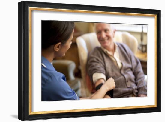 Measuring Blood Pressure-Science Photo Library-Framed Photographic Print