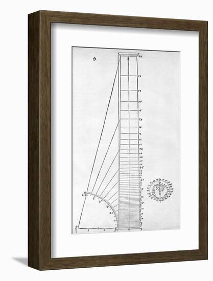 Measuring Device, 16th Century Artwork-Middle Temple Library-Framed Photographic Print