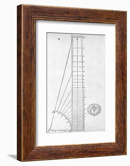 Measuring Device, 16th Century Artwork-Middle Temple Library-Framed Photographic Print