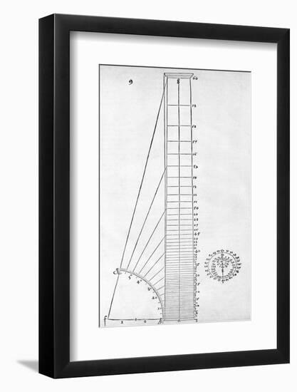 Measuring Device, 16th Century Artwork-Middle Temple Library-Framed Photographic Print