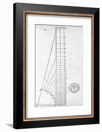 Measuring Device, 16th Century Artwork-Middle Temple Library-Framed Photographic Print