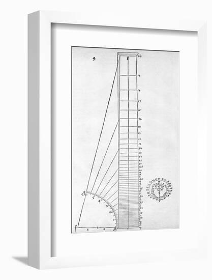 Measuring Device, 16th Century Artwork-Middle Temple Library-Framed Photographic Print