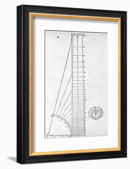 Measuring Device, 16th Century Artwork-Middle Temple Library-Framed Photographic Print