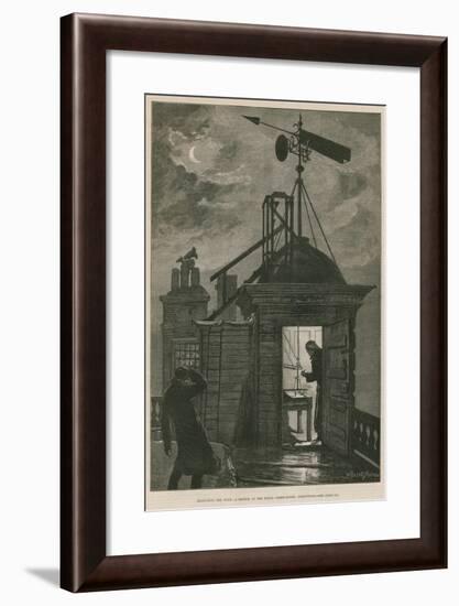 Measuring the Wind; a Sketch at the Royal Observatory, Greenwich-William Bazett Murray-Framed Giclee Print