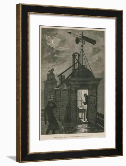 Measuring the Wind; a Sketch at the Royal Observatory, Greenwich-William Bazett Murray-Framed Giclee Print