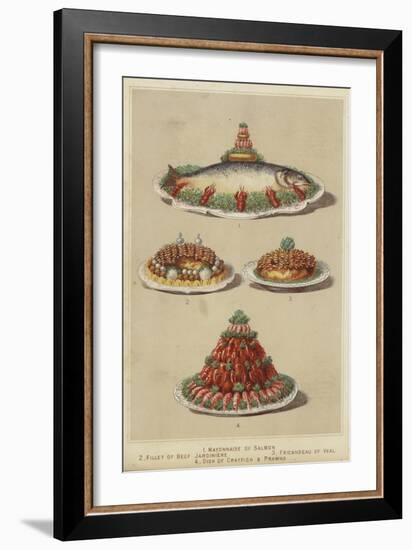 Meat and Seafood Dishes-null-Framed Giclee Print