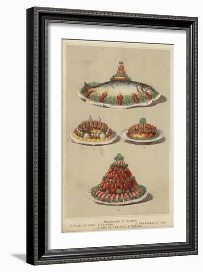 Meat and Seafood Dishes-null-Framed Giclee Print