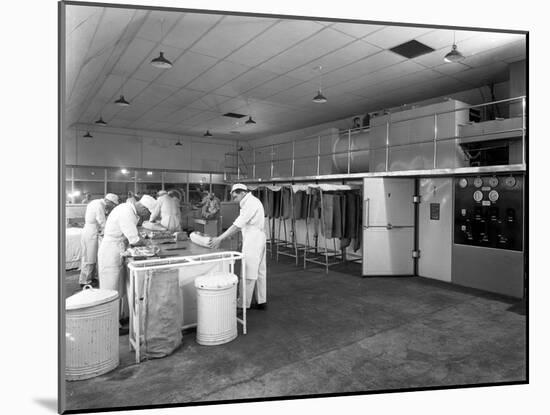 Meat Dressing at the Danish Bacon Co, Kilnhurst, South Yorkshire, 1957-Michael Walters-Mounted Photographic Print
