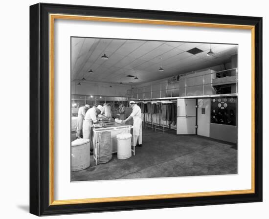 Meat Dressing at the Danish Bacon Co, Kilnhurst, South Yorkshire, 1957-Michael Walters-Framed Photographic Print