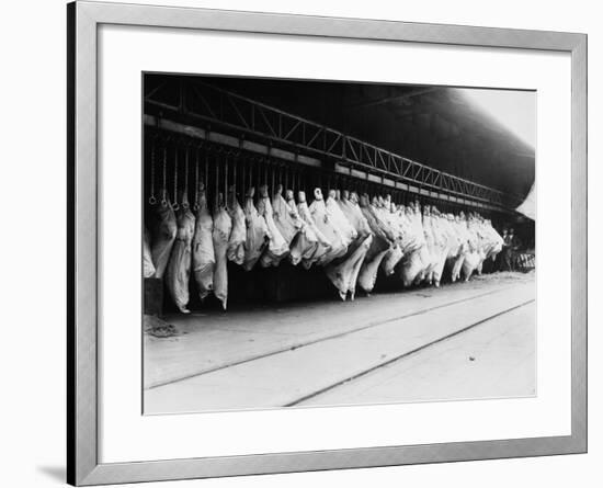 Meat in Storage, World War I-Robert Hunt-Framed Photographic Print