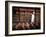 Meat Industry in the USA, Rib Roasts on Shelves and Butcher Making a Selection or Choice-Ralph Crane-Framed Photographic Print