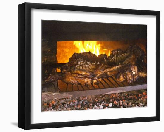 Meat on the Grill, Bodega Pisano Winery, Progreso, Uruguay-Per Karlsson-Framed Photographic Print