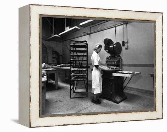 Meat Pie Production, Rawmarsh, South Yorkshire, 1959-Michael Walters-Framed Premier Image Canvas