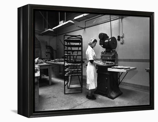 Meat Pie Production, Rawmarsh, South Yorkshire, 1959-Michael Walters-Framed Premier Image Canvas