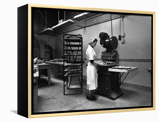 Meat Pie Production, Rawmarsh, South Yorkshire, 1959-Michael Walters-Framed Premier Image Canvas