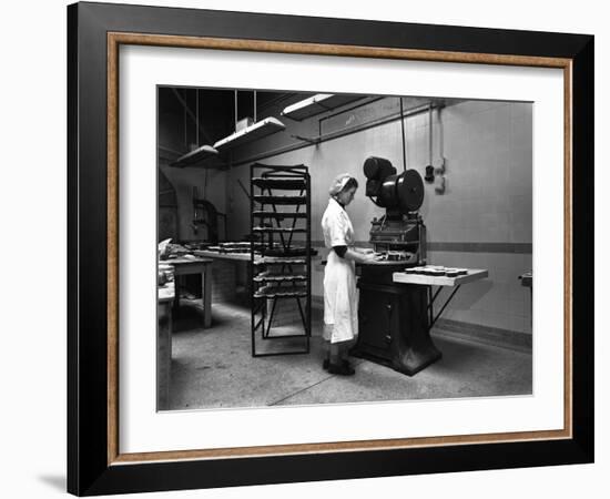 Meat Pie Production, Rawmarsh, South Yorkshire, 1959-Michael Walters-Framed Photographic Print