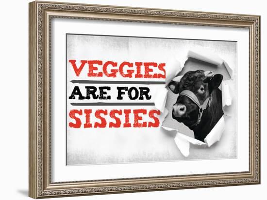 Meat Rules 1-null-Framed Giclee Print