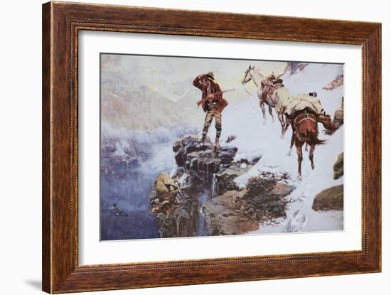 Meat's not Meat 'Til It's in the Pan-Charles Marion Russell-Framed Premium Giclee Print