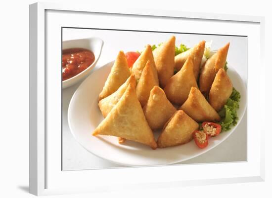 Meat Samosa-highviews-Framed Photographic Print