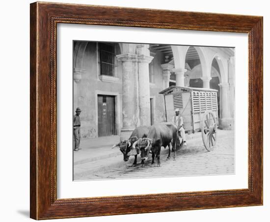 Meat Wagon, Havana, Cuba-null-Framed Photo