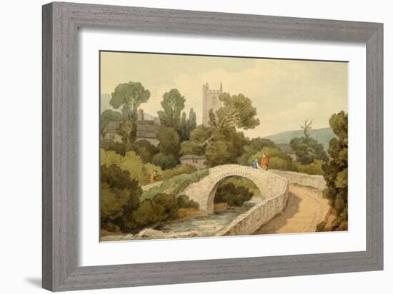 Meavy pencil, pen, grey ink and watercolor-John White Abbott-Framed Giclee Print