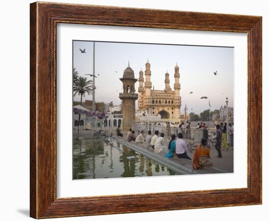 Mecca Masjid Mosque, Hyderabad, Andhra Pradesh State, India-Marco Cristofori-Framed Photographic Print